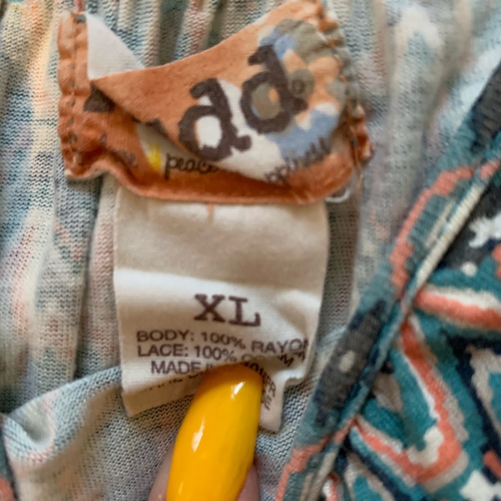 A colorful tank top